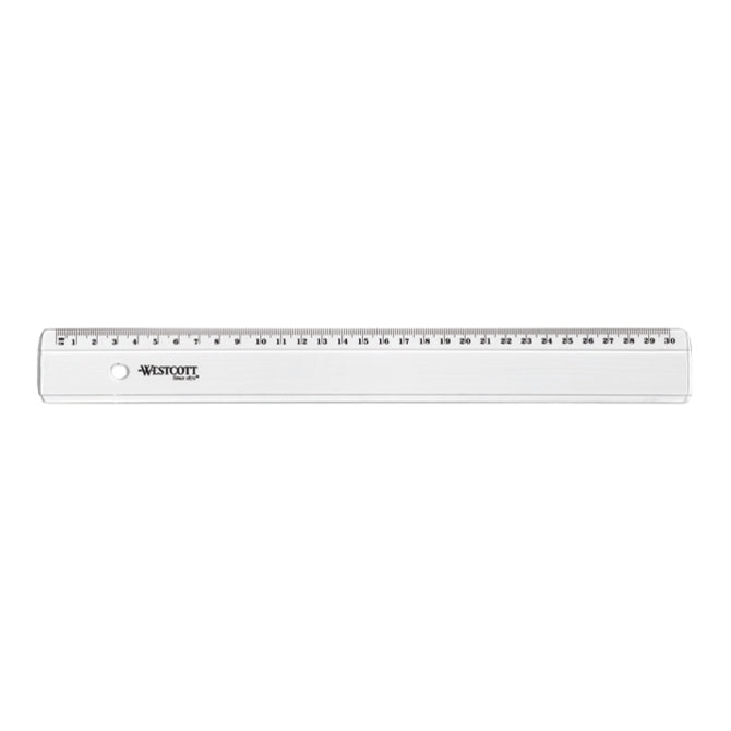 Quantore liniaal westcott 300mm transparant