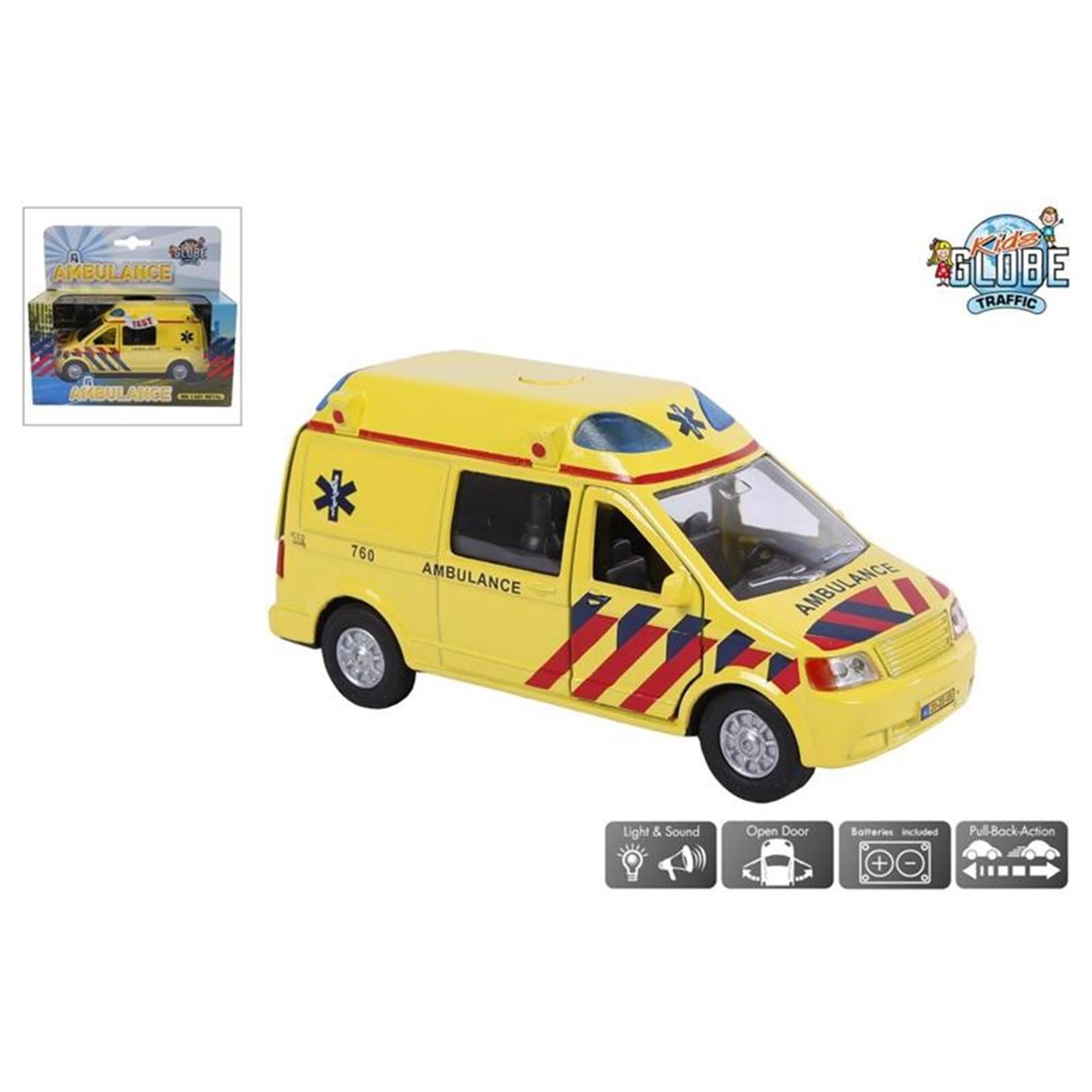 Ambulance met licht en geluid