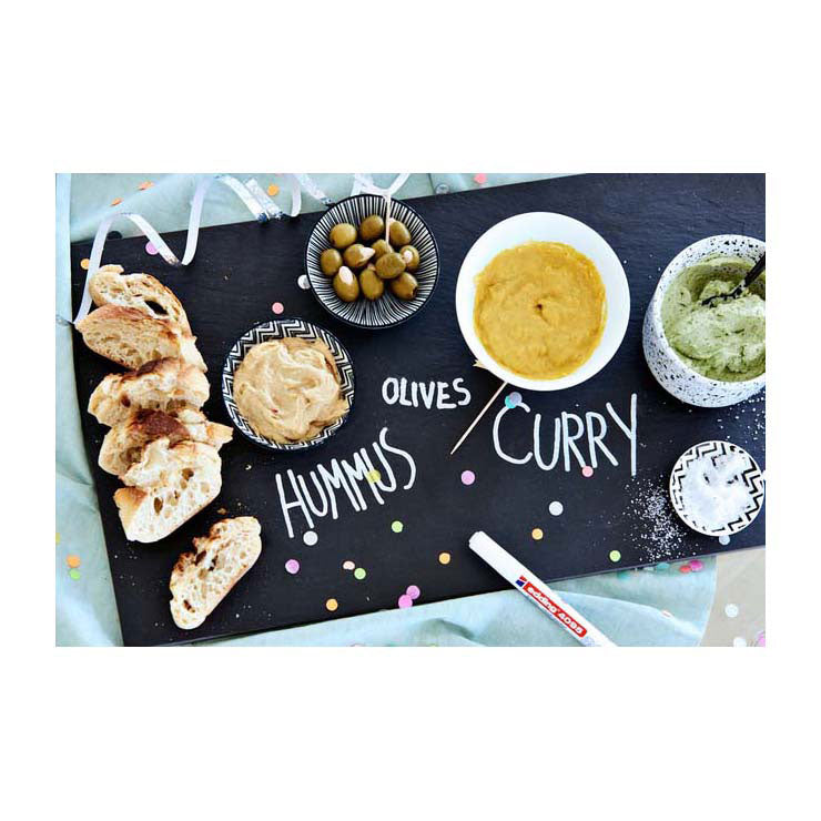 Quantore krijtstift edding wit, 2st.