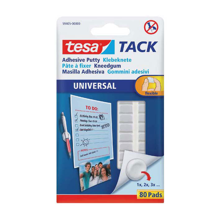 Quantore kneedgum tesa zelfklevend, 80st.