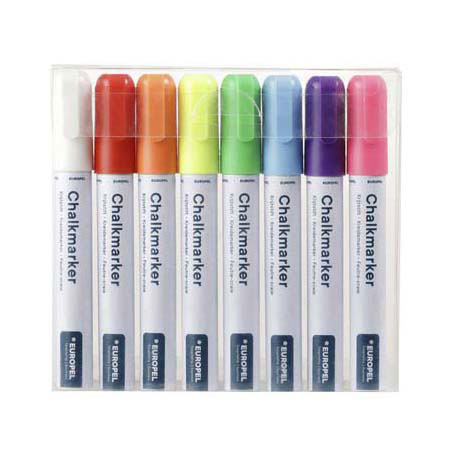 Quantore krijtstift europel, 8st.