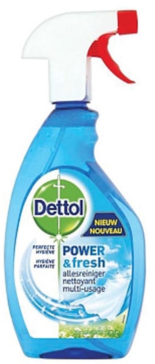 Dettol power fresh - allesreiniger spray - katoenfris - 500 ml