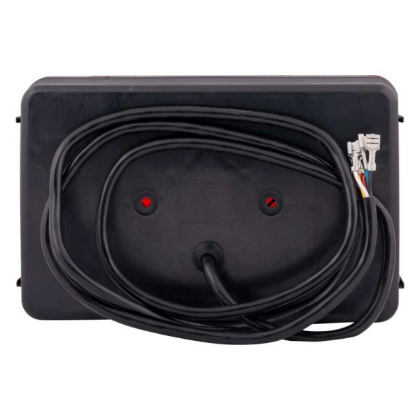 Achterlicht met driehoekige schakels