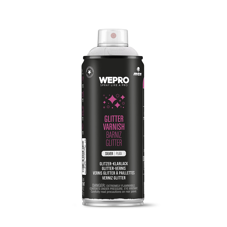 Mtn 1070464 - pro glitter varnish: silver | 3 stuks