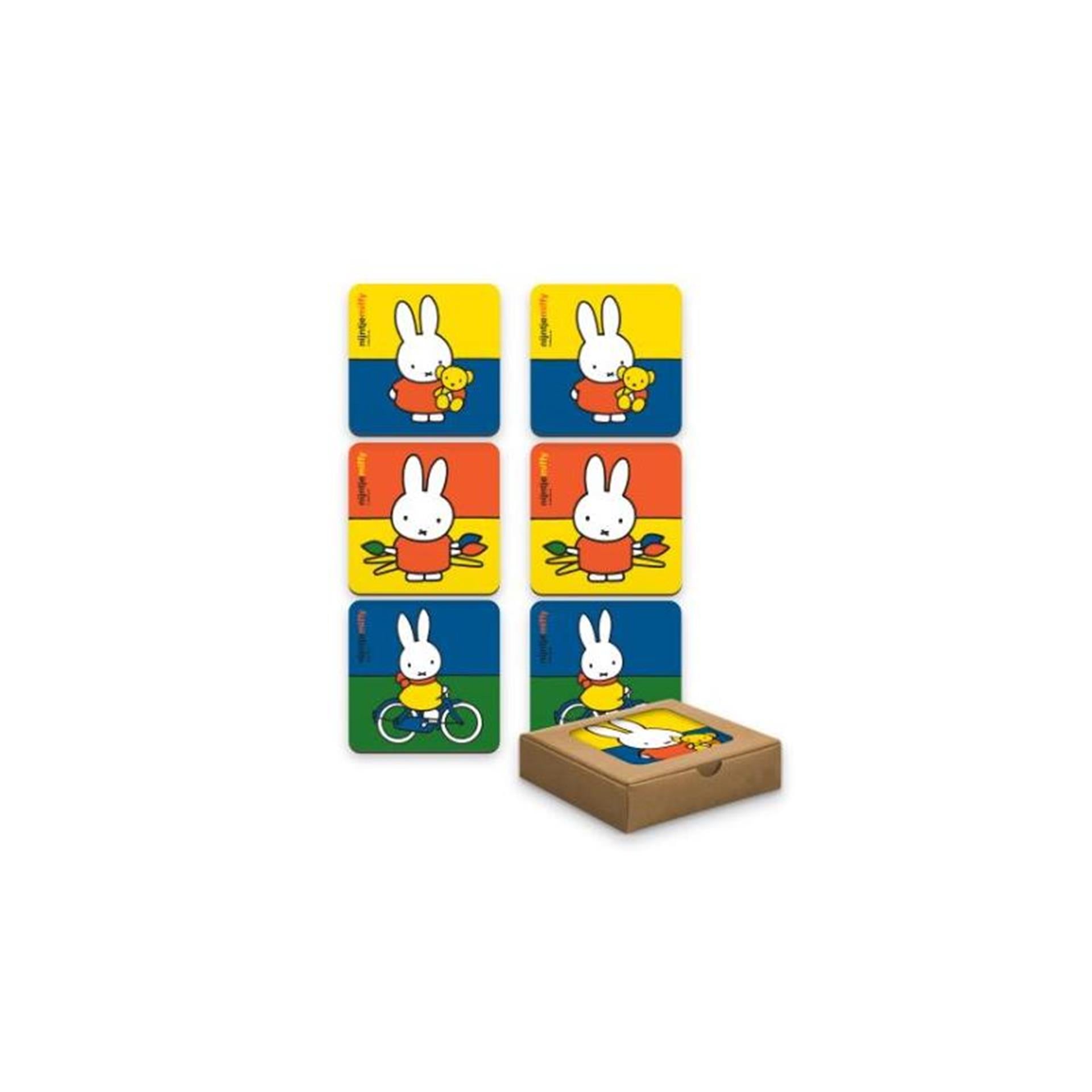 Nijntje onderzetters kurk colors doosje a 6 stuks