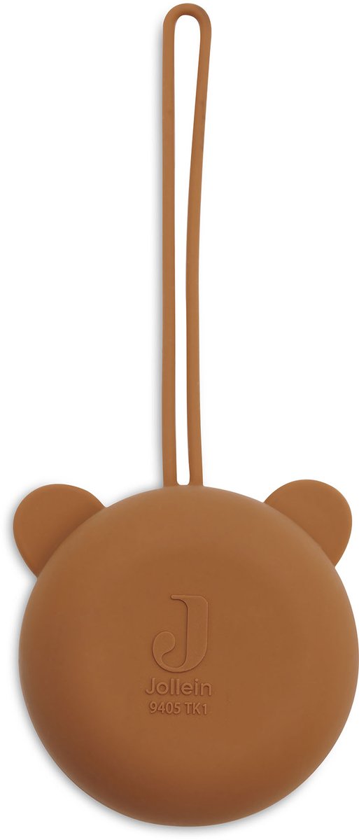 Jollein baby speenhouder siliconen - ø7cm - caramel
