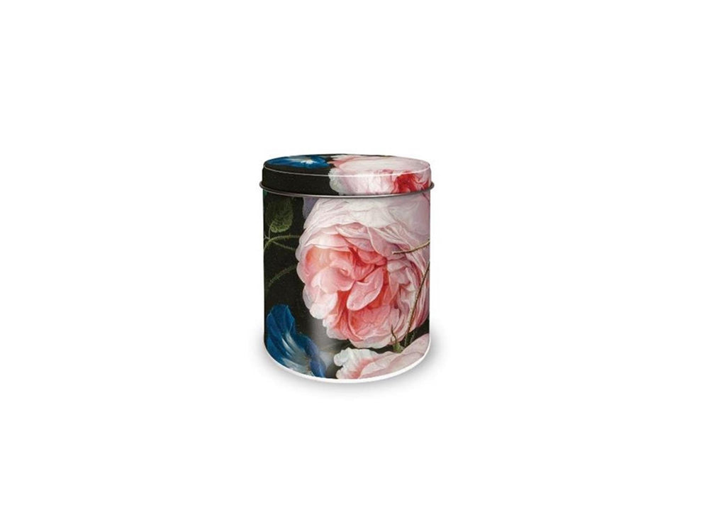 Bewaarblik de heem bloemen ø10xh11,5cm