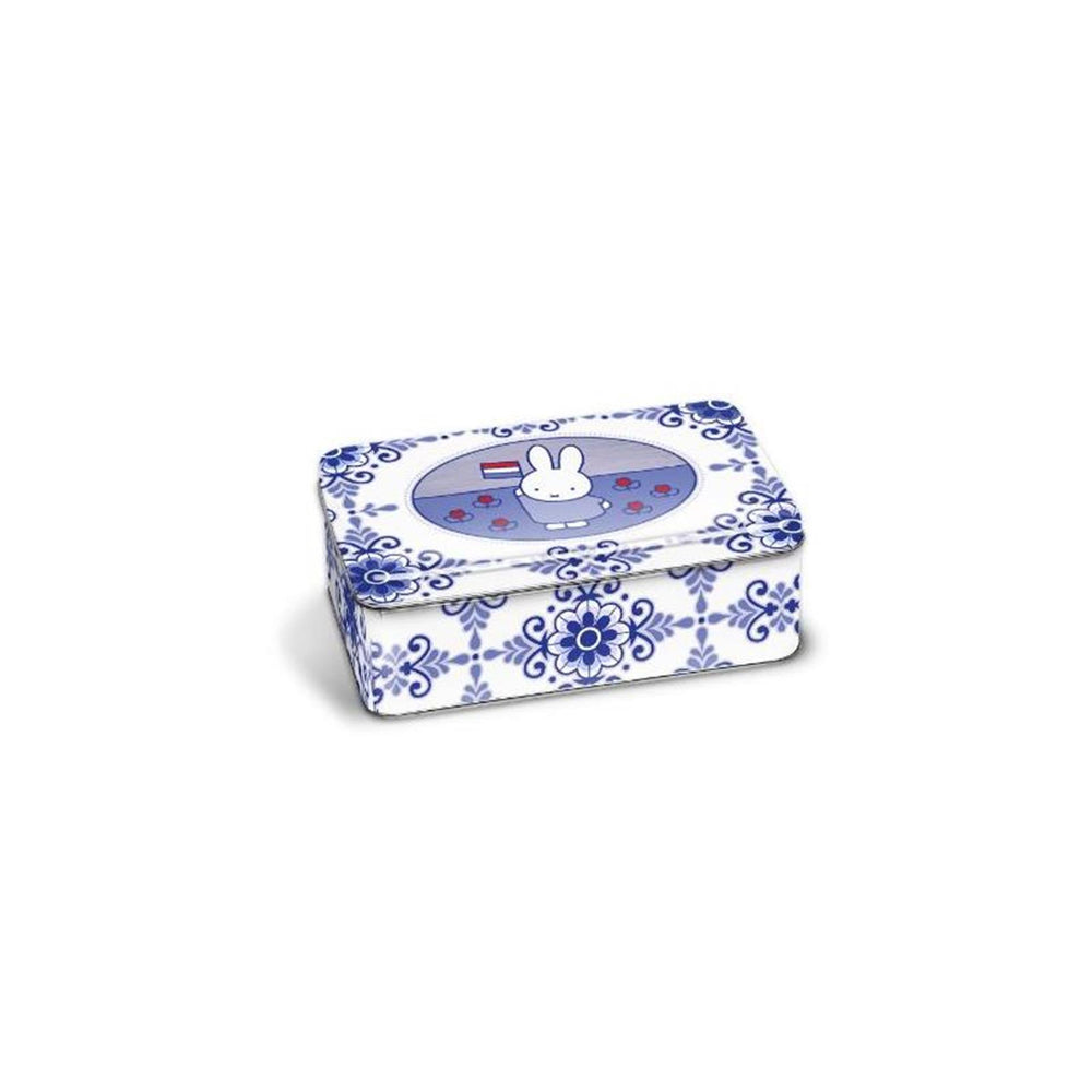 Nijntje koekblik souvenir blauw 14x8,5x5,5cm