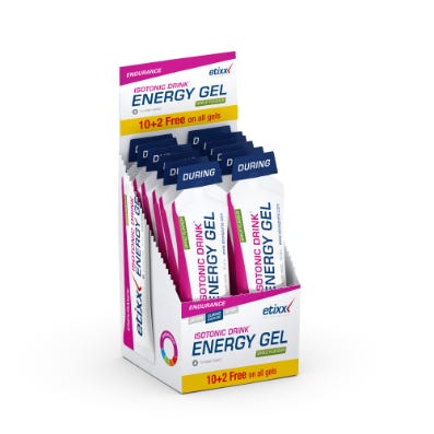 Etixx endurance isotonic drink energy gel apple 12x60gr