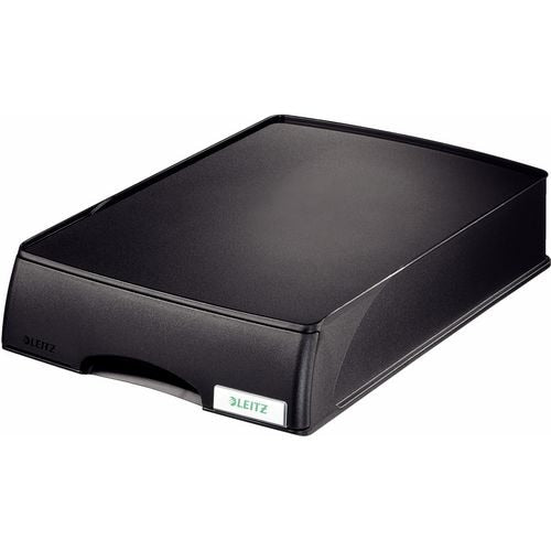 Leitz brievenbak met lade plus rubbere antislip voetjes a4 234x325x53mm zwart