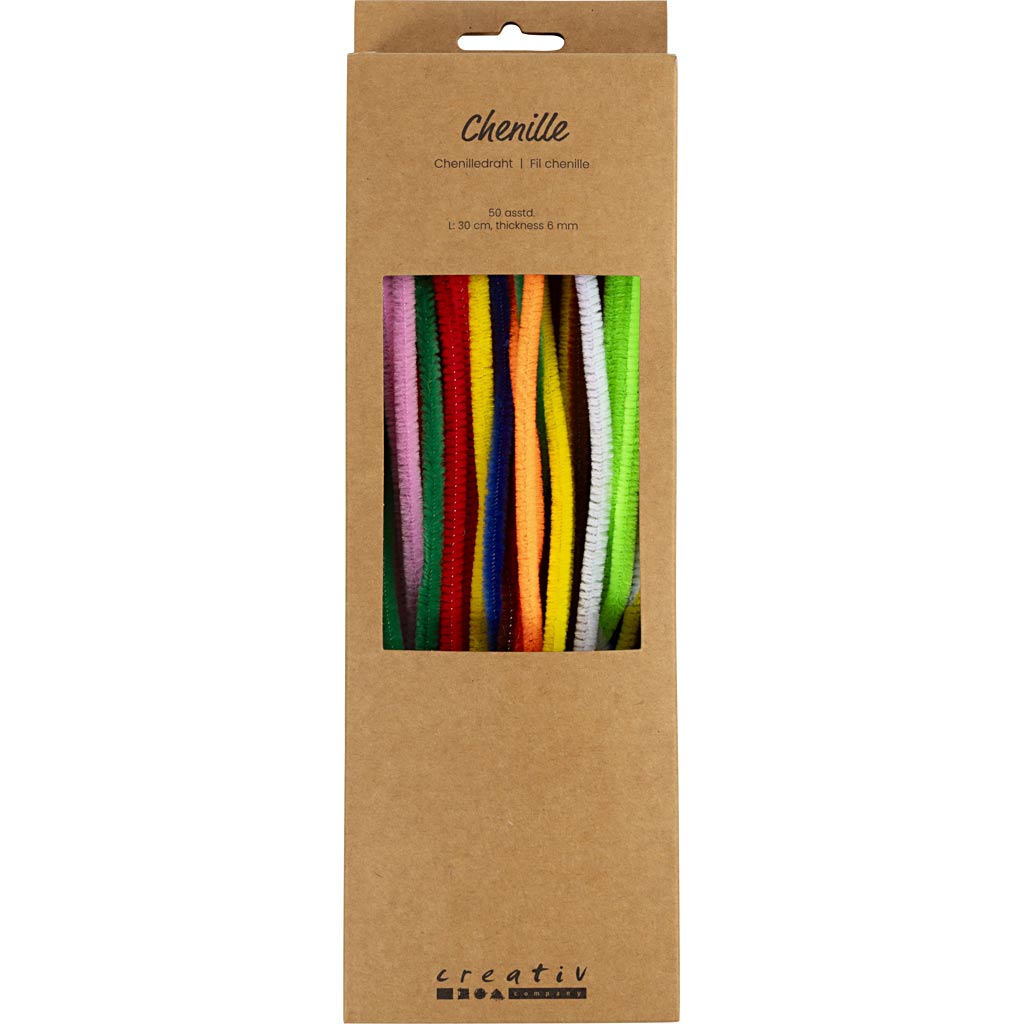 Https: www.cchobby.nl chenille-l-30-cm-dikte-6-mm-diverse-kleuren-50-div-1-doos