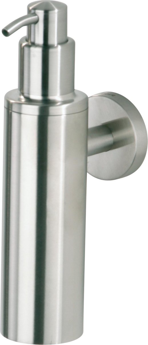 Tiger boston - zeepdispenser wandmontage 190 ml - zonder boren - boren of lijmen - rvs geborsteld