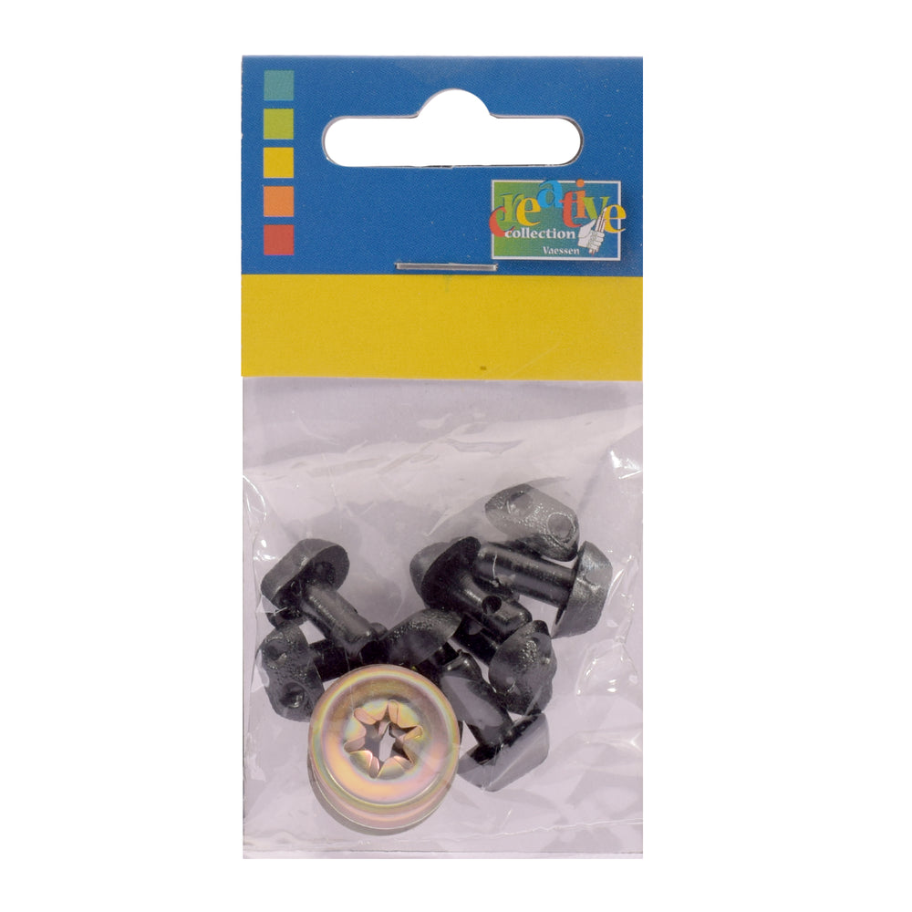Darice • neuzen hond beer 12 mm 8 st