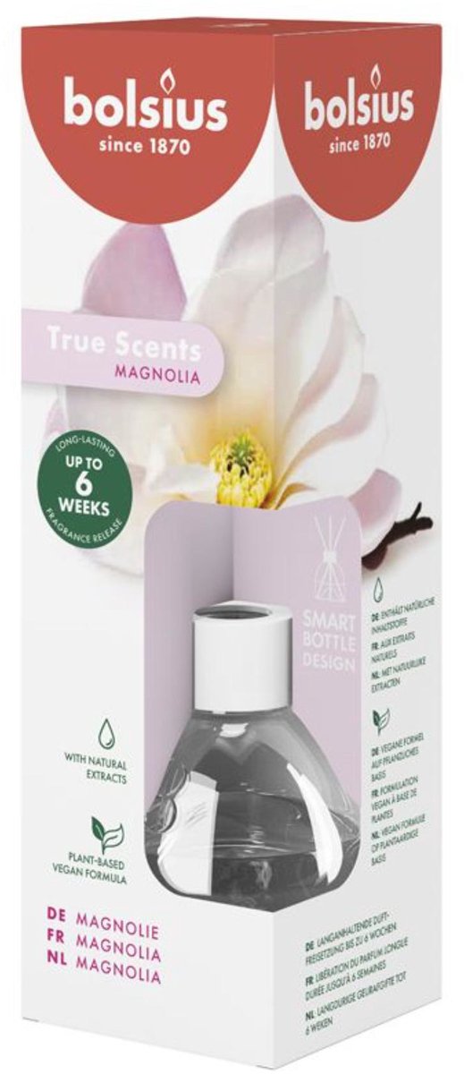Bolsius - true scents - geurstokjes - 60 ml - magnolia