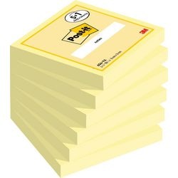Zelfklevende memoblaadjes post-it geel 76 x 76 mm