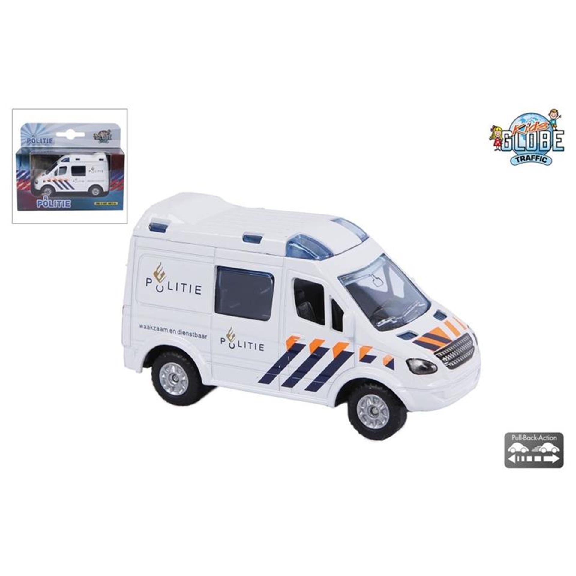 Kinderbol Gegoten Politieauto NL, 8cm