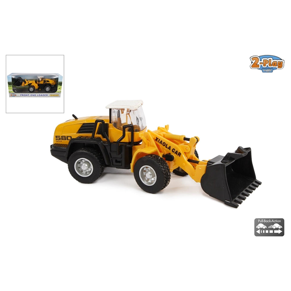 2-Play Die-cast Werkvoertuig met Schop, 16cm