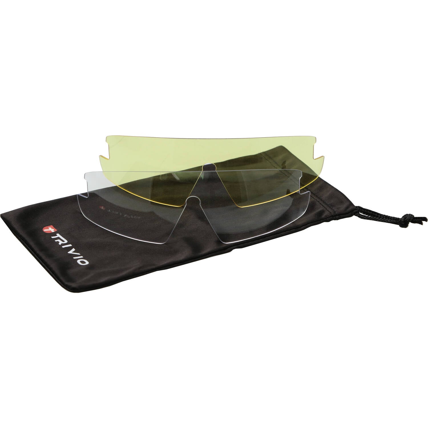 Trivio - fietsbril hadley rood wit met 2 extra lenzen