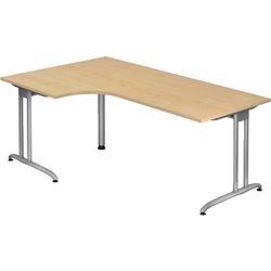Bach hoekbureau hammerer vbs82 3 melamine 200x120cm esdoorn