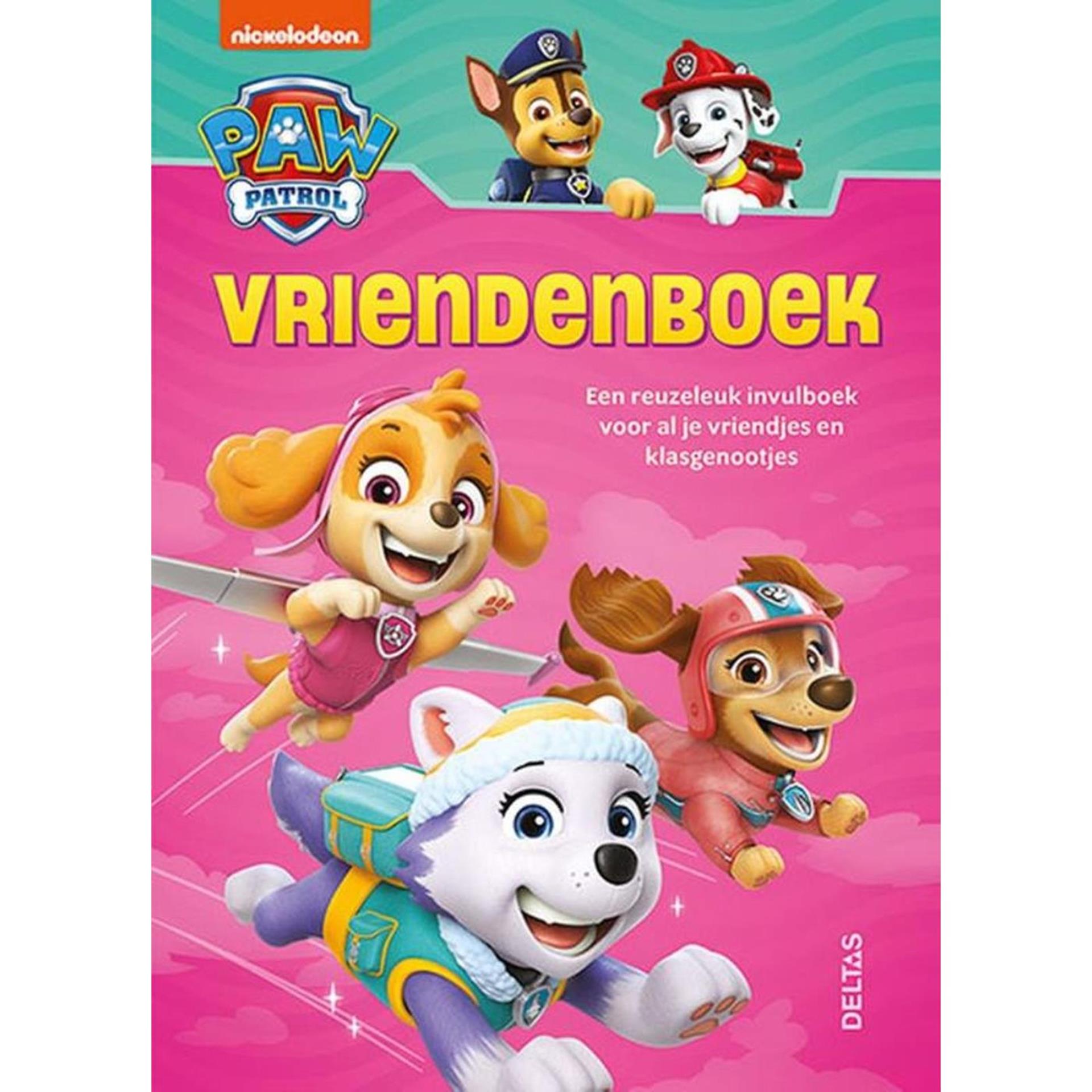 Deltas nickelodeon paw patrol vriendenboek roze