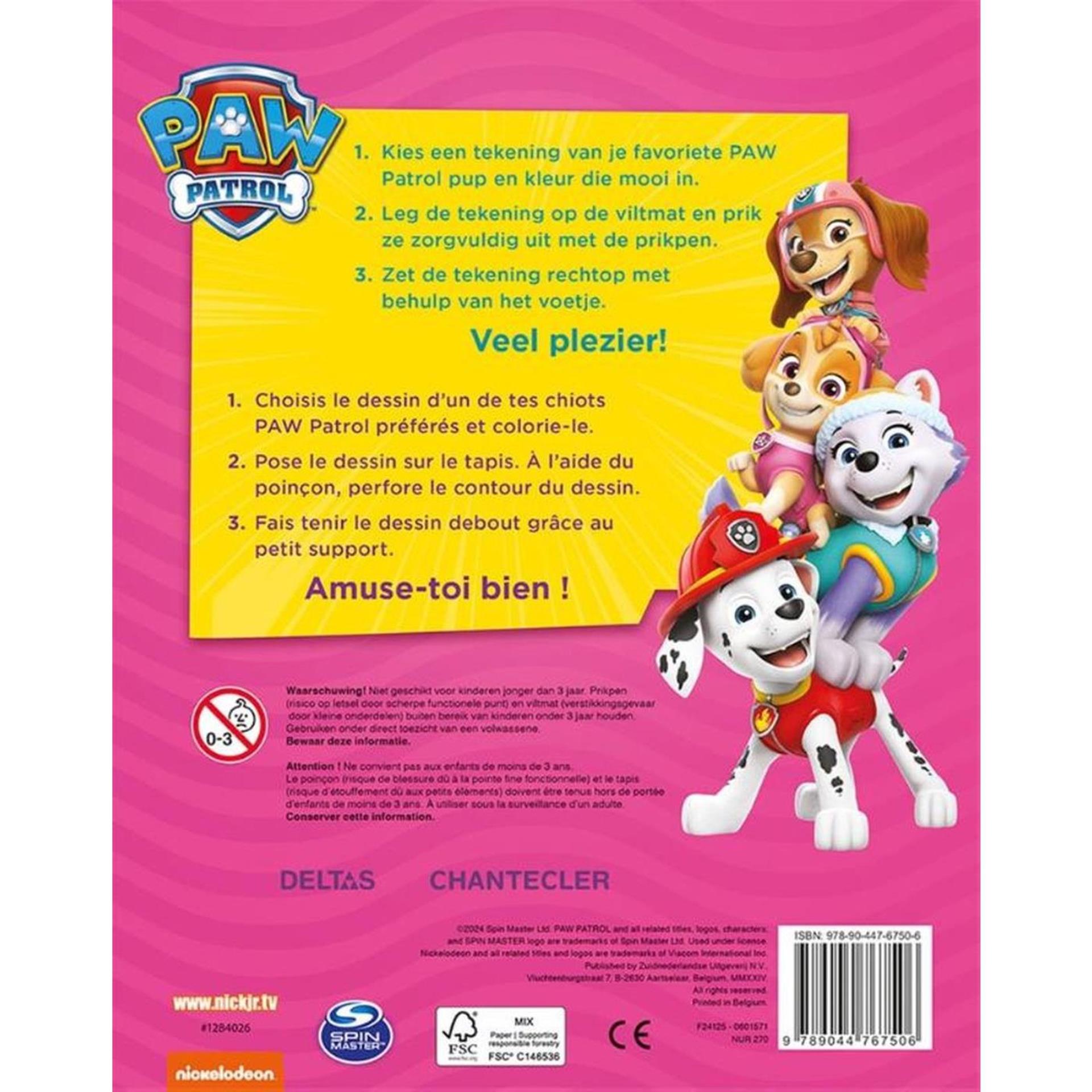 Deltas nickelodeon paw patrol vriendenboek roze