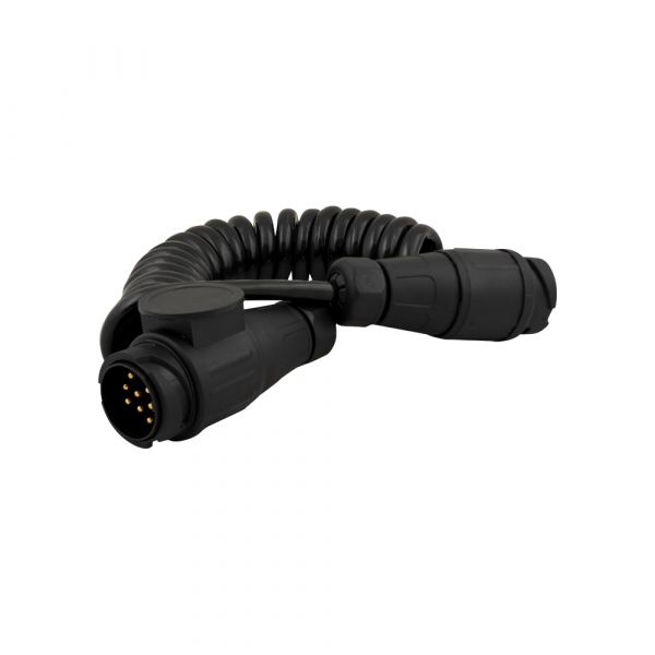 Trailergear spiraalkabel 13p. stekker