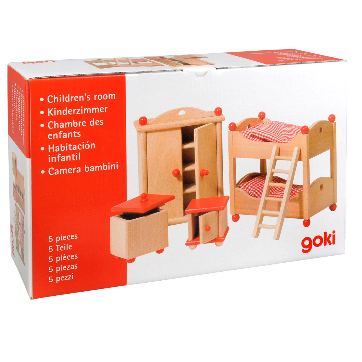 Goki poppenhuis meubeltjes kinderkamer