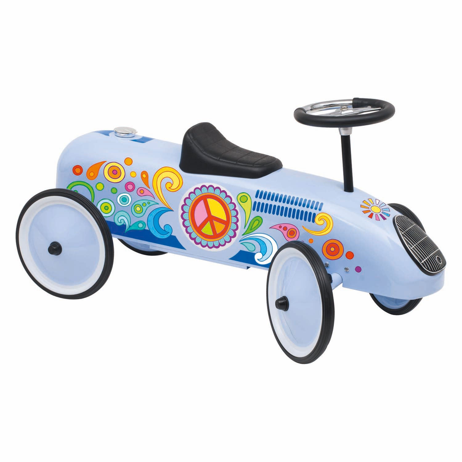 Goki loopvoertuig retro blauw