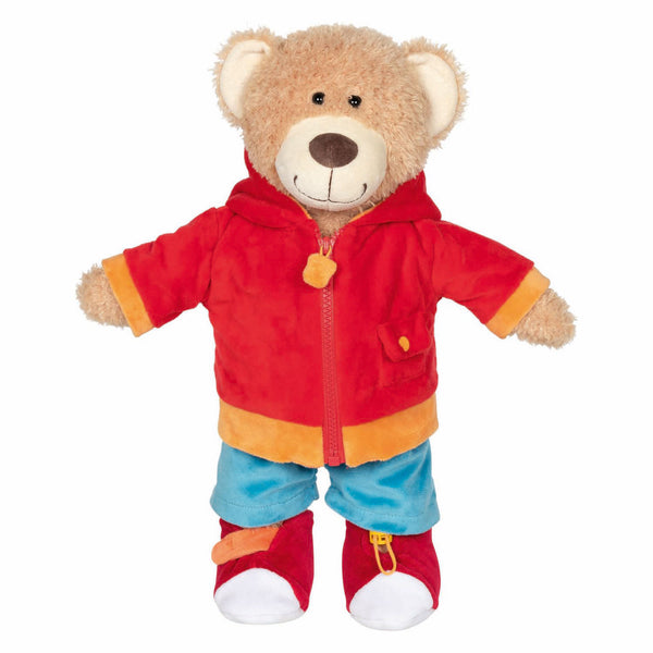 Goki aankleedpuzzel teddybeer houten speelgoed puzzel.