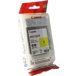 Inktcartridge pfi-102y canon geel