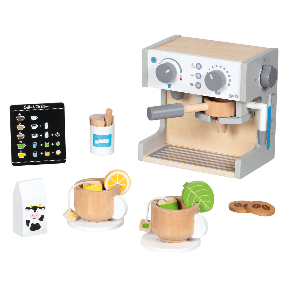 Goki houten koffie- en thee machine - 16dlg.