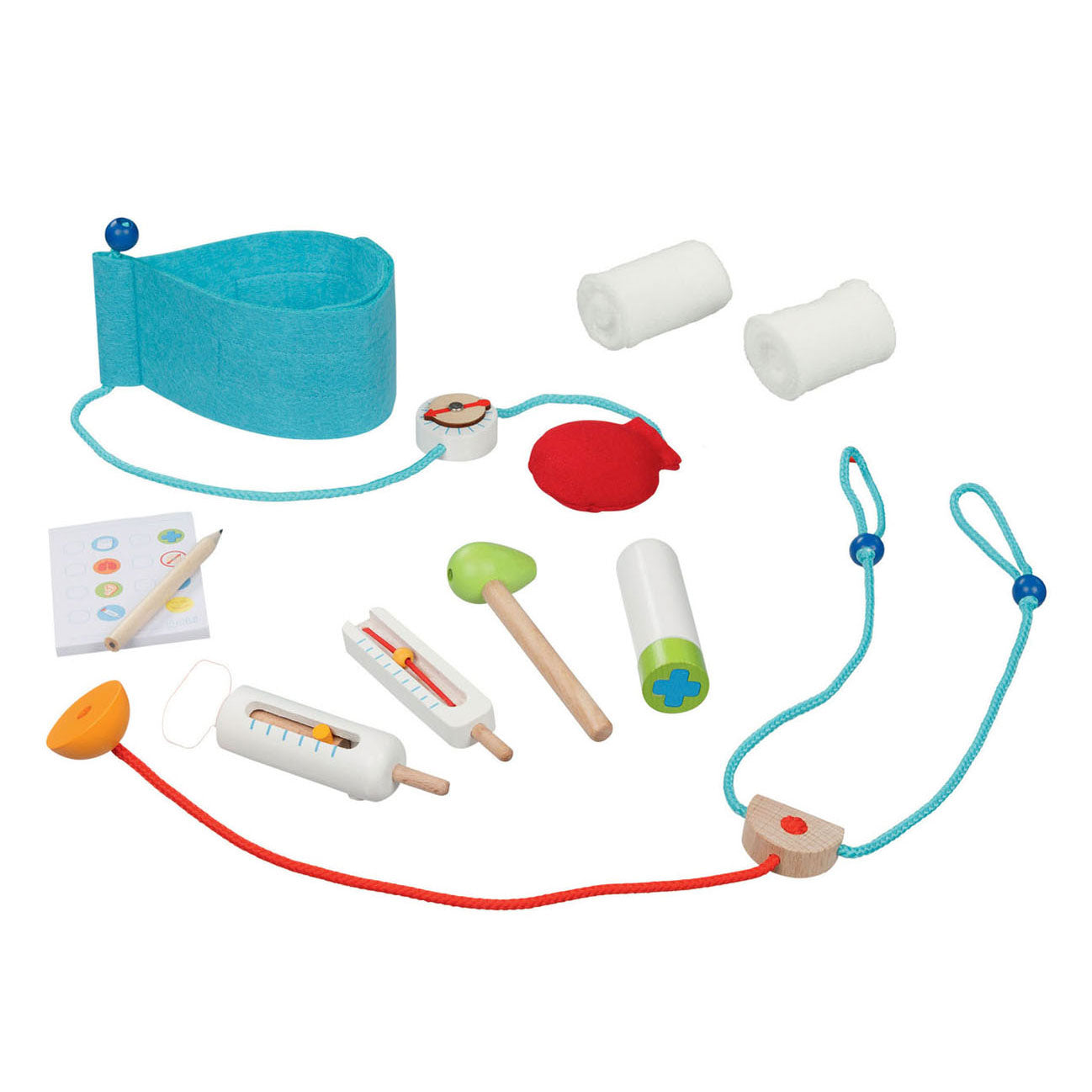 Goki dokterskoffer met doktersspullen, 10dlg.