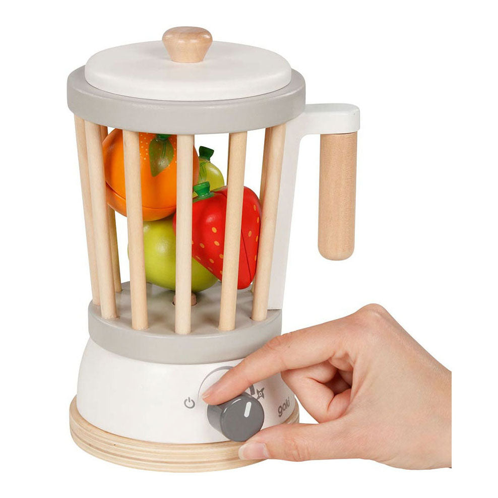 Goki houten blender met fruit, 7dlg.