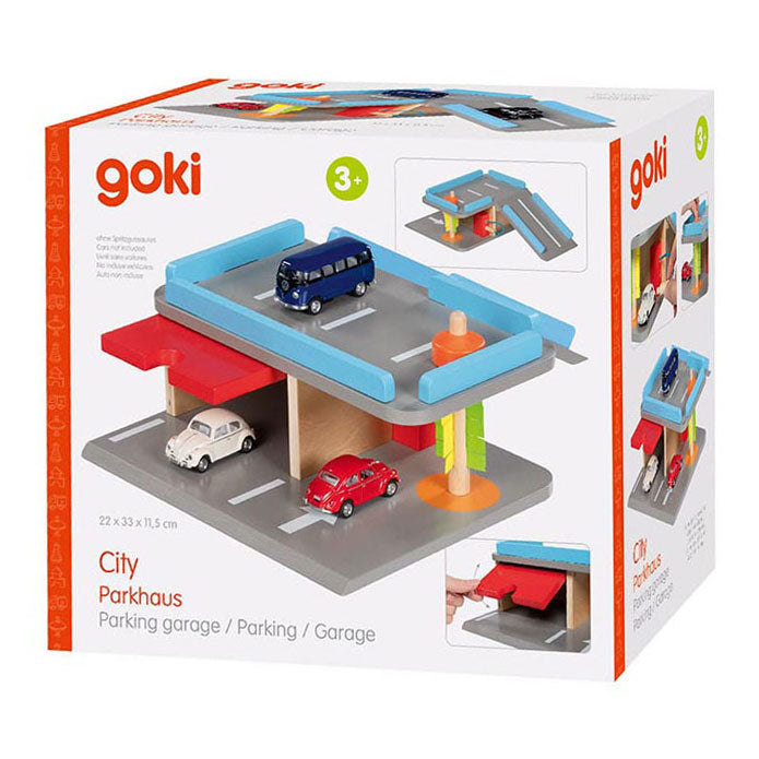 Goki Wooden City Parking Garage, 4 pcs.