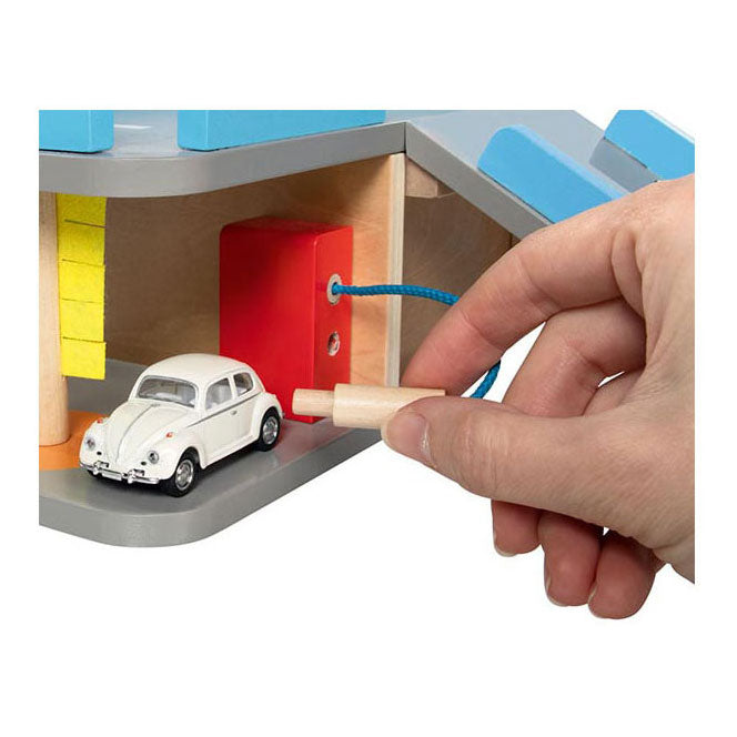 Goki Wooden City Parking Garage, 4 pcs.