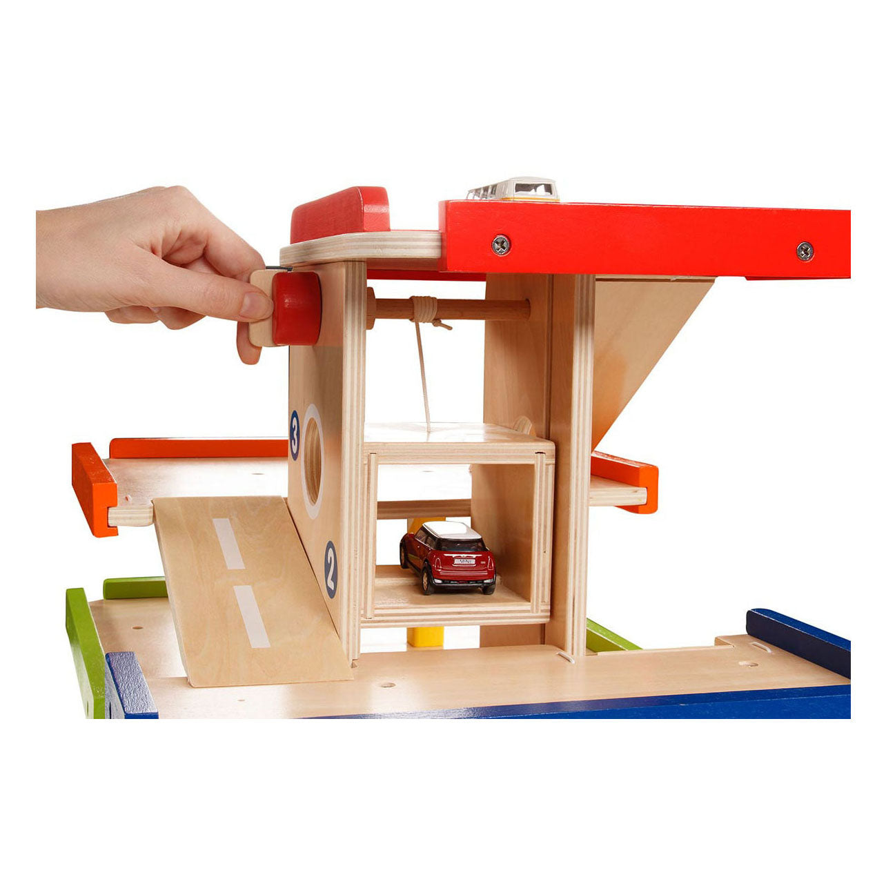 Goki houten parkeergarage, 6dlg.