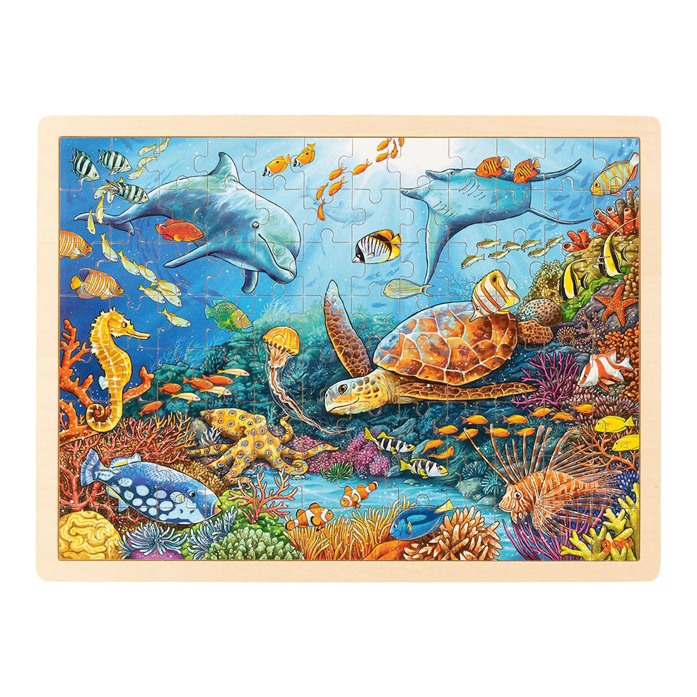 Goki houten legpuzzel Great Barrier Reef, 96st.
