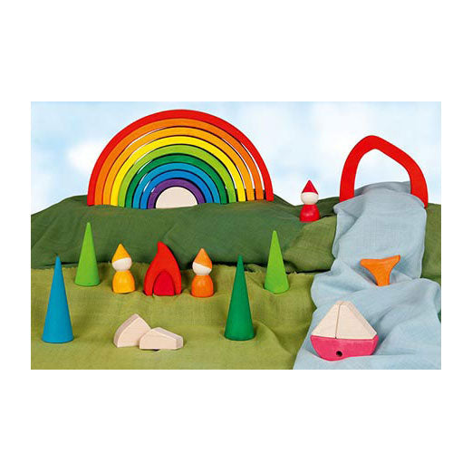 Goki regenboog bouwblokken, 11dlg.