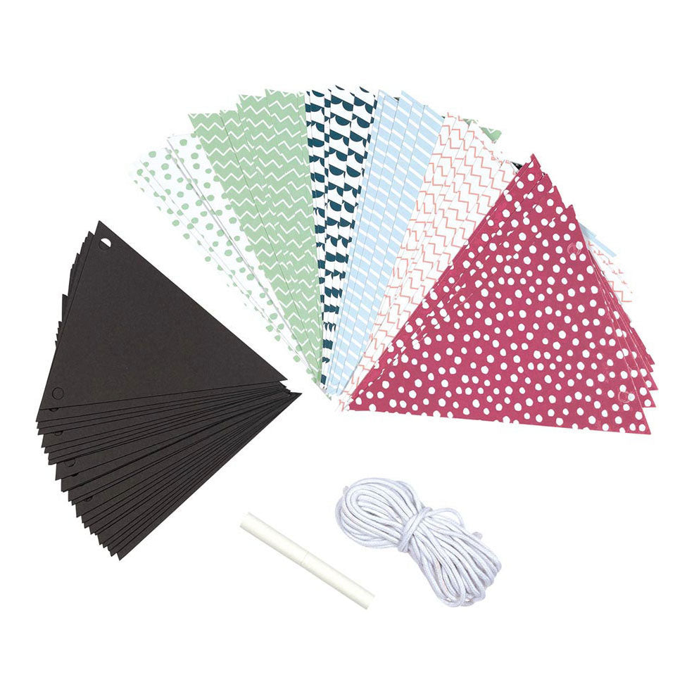 Goki maakt je eigen vlaggenlijn, 5m met krijtje