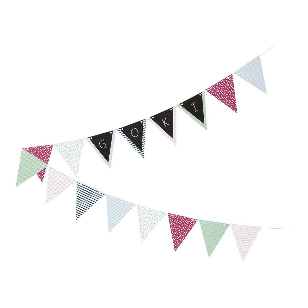 Goki maakt je eigen vlaggenlijn, 5m met krijtje