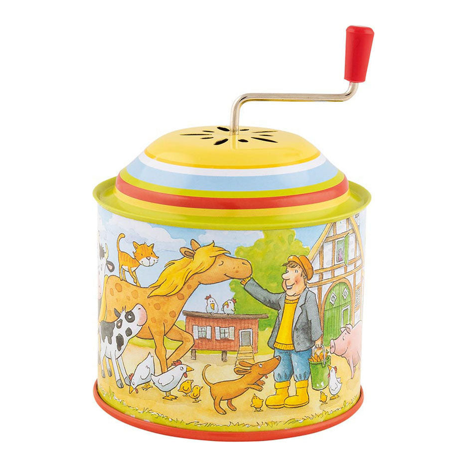 Goki metalen muziekdoos boerderij - oude mcdonald had een boerderij