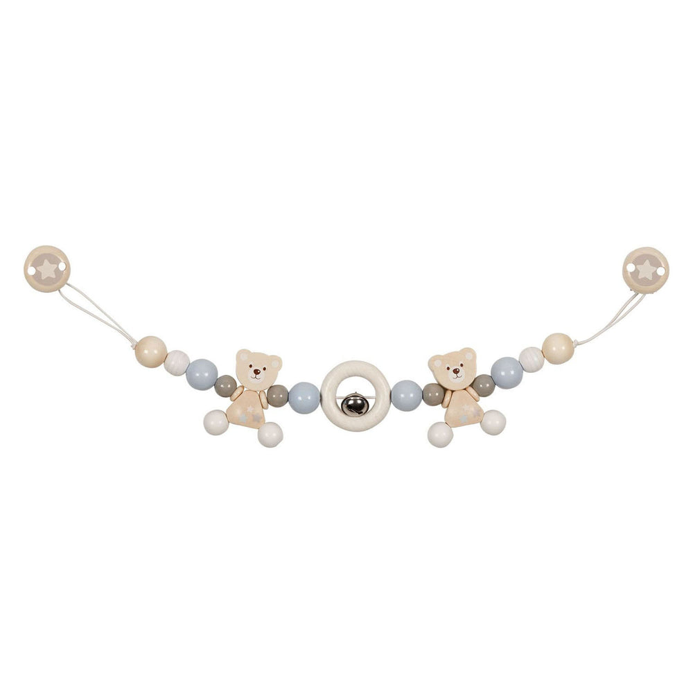 Goki houten wandelwagenketting biert met clips