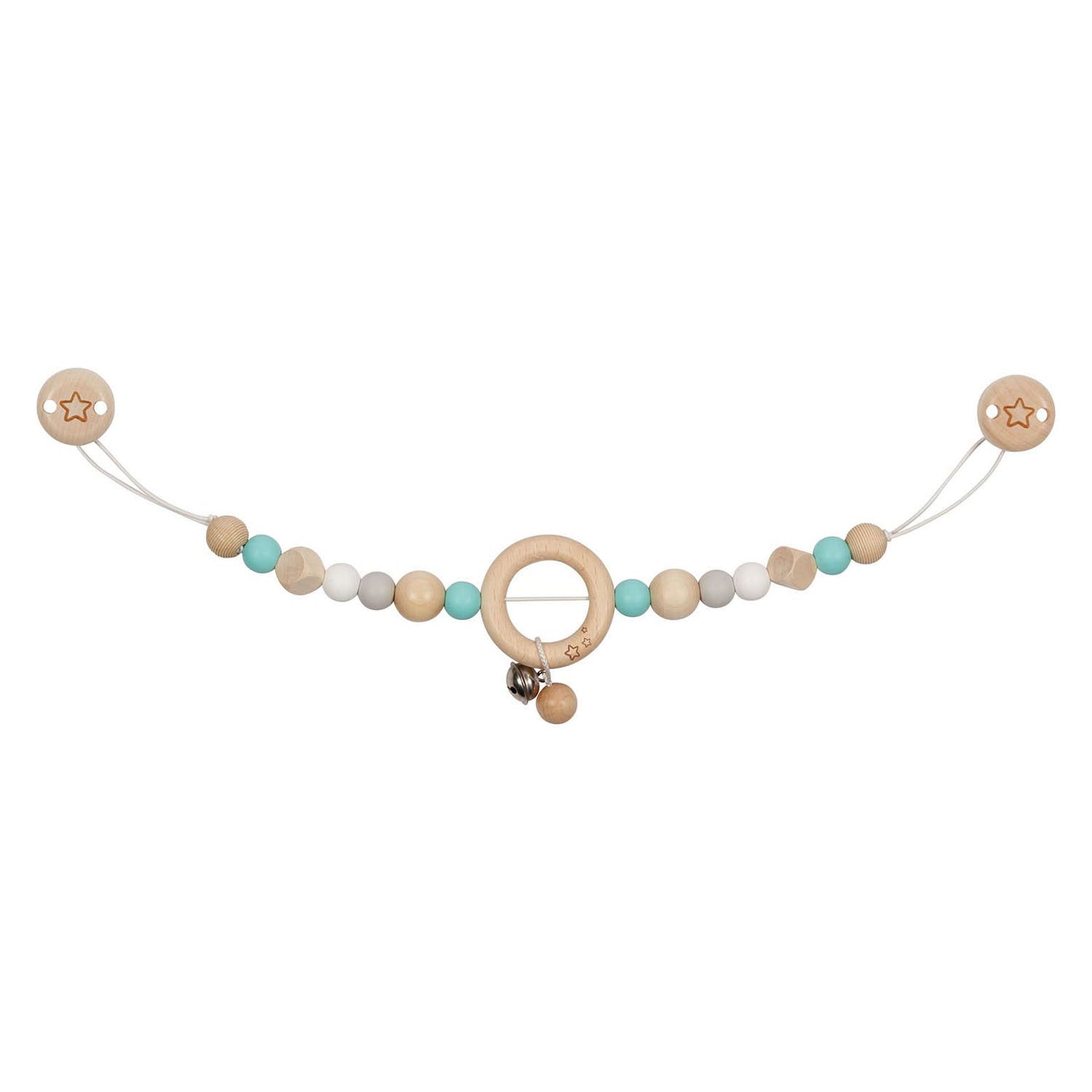 Goki houten wandelwagenketting ster met clips