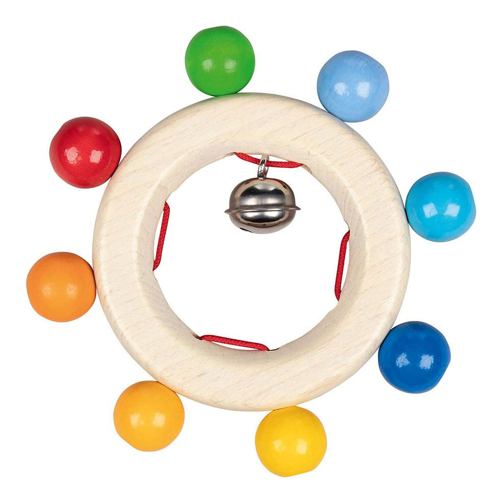Goki touch ring rainbow beads