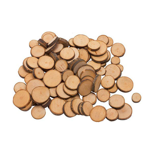 Goki houten takkenschijfjes knutselmateriaal, 100st.