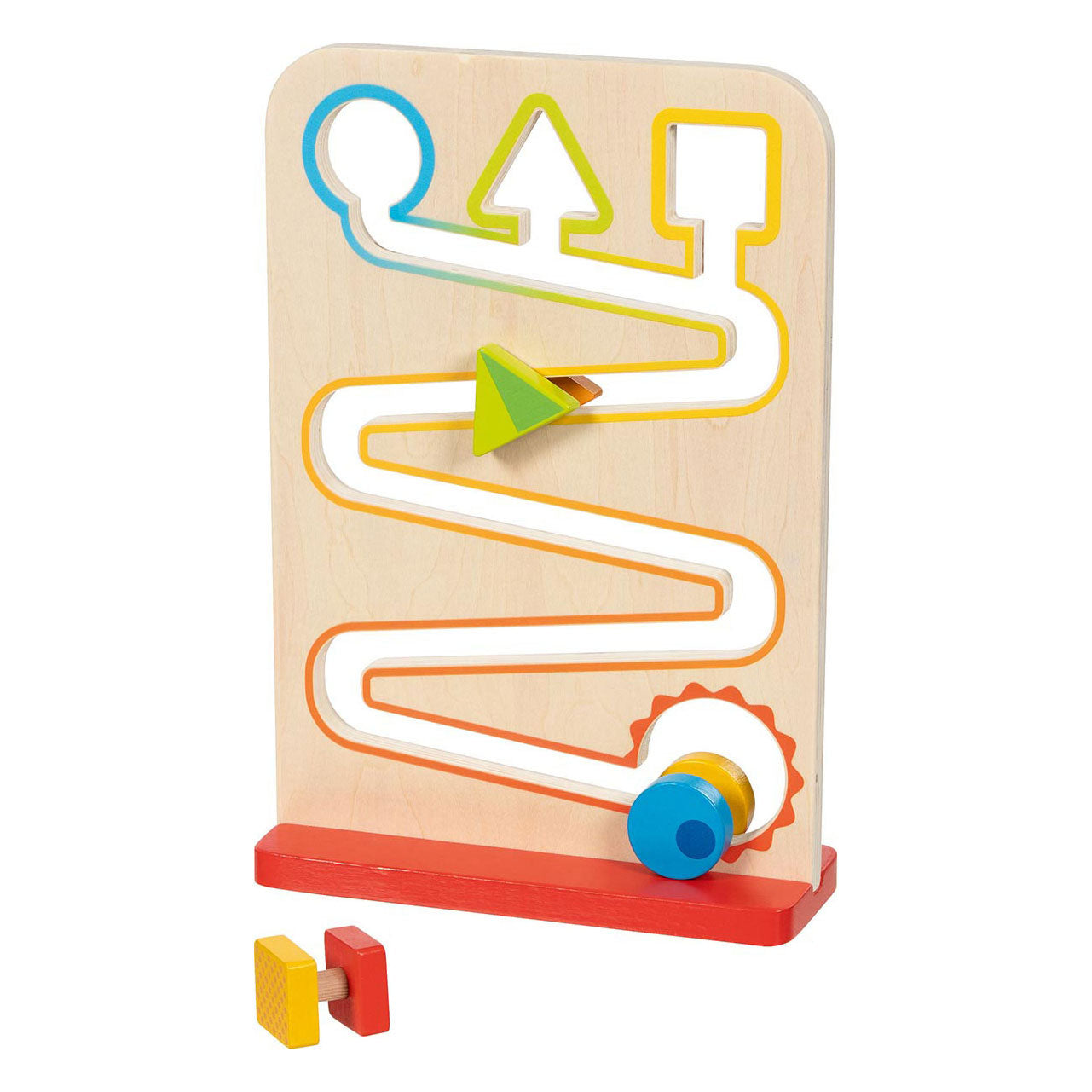 Goki houten zigzag rolbaan