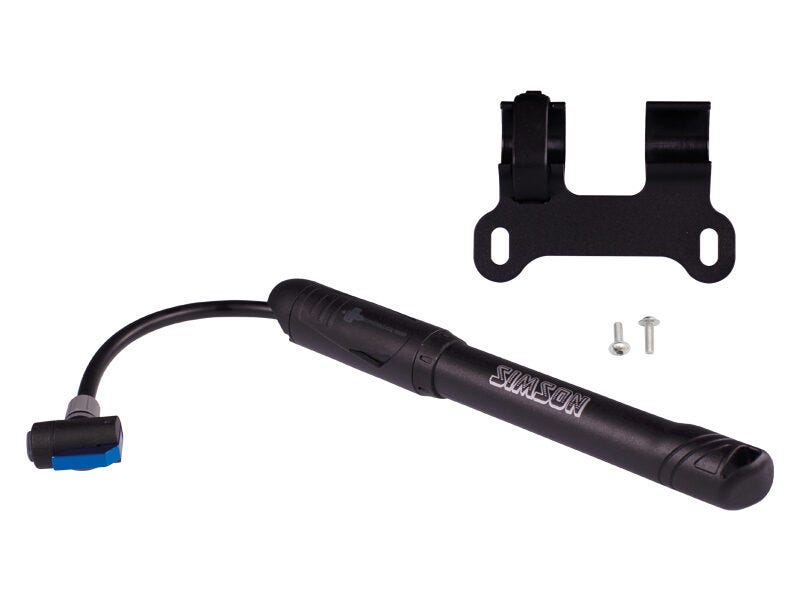 Simson framepomp Sport zwart op kaart