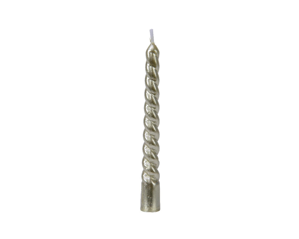 Decoris kerstboomkaars goud ø1,2x10cm set a 8