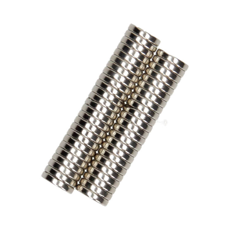 Mack 1076872 - schijfmagneten neodymium 10mm*2mm (n35) - zilver 50st | 4 stuks