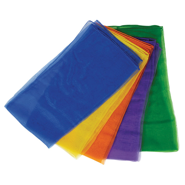 Goki acrobatisch speelgoed - jongleersjaal set - 6 kleuren - 4 jaar